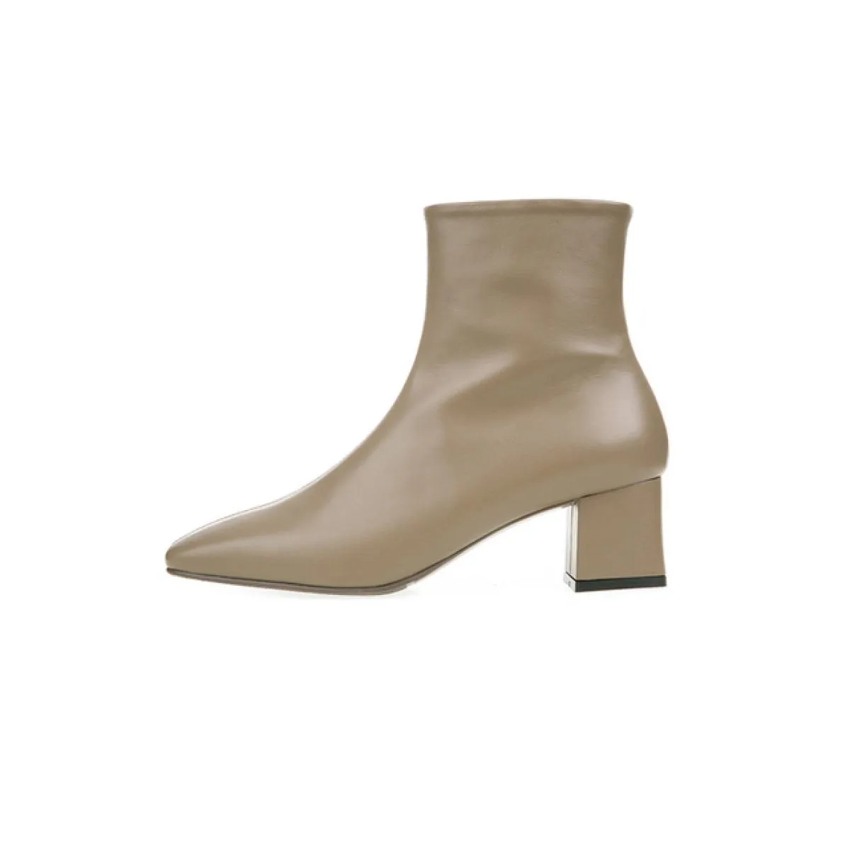 Stivali in pelle con punta quadrata Donna Stivaletti con punta quadrata Donna 2023 Nuovo autunno
