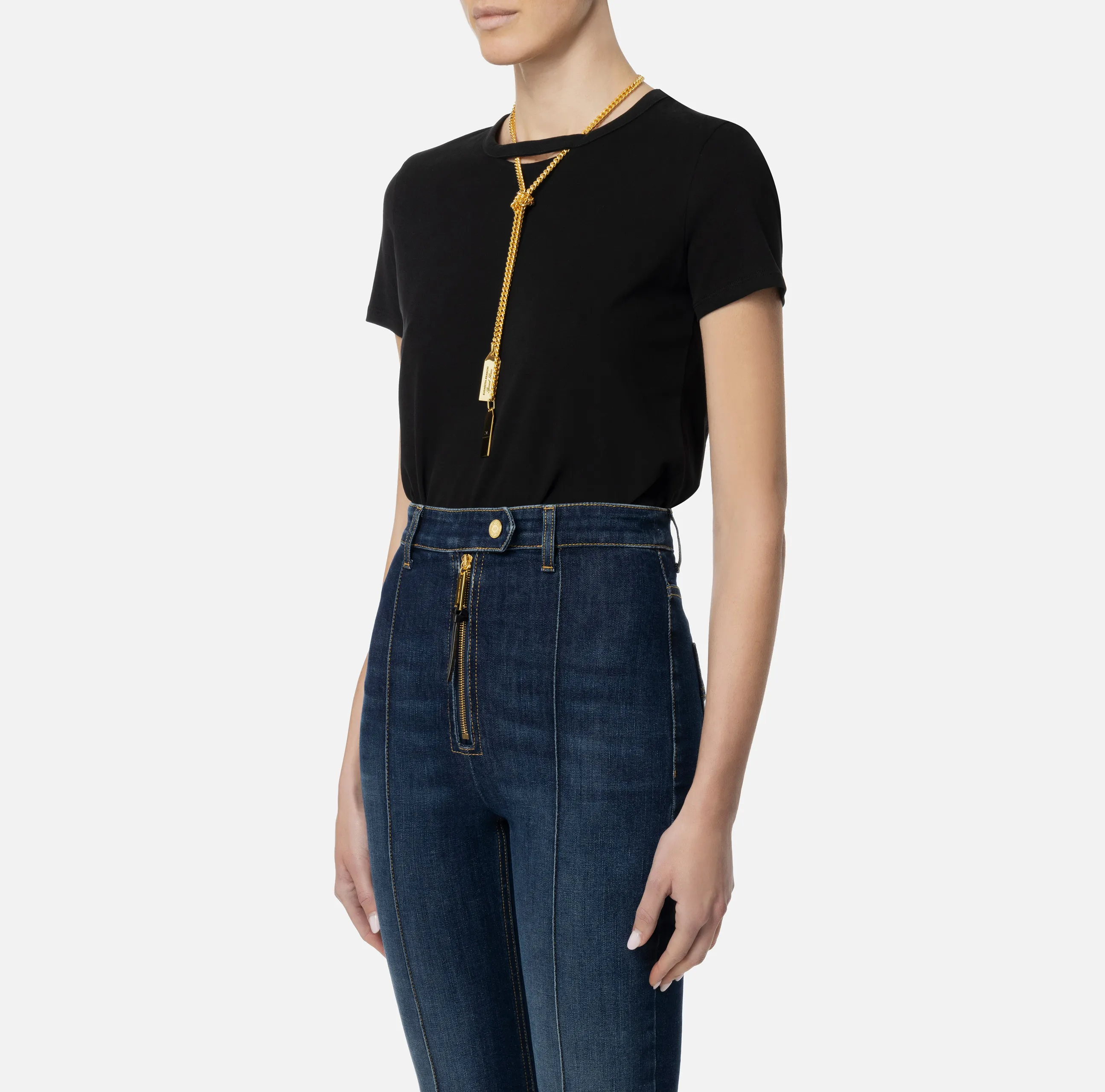 T-shirt da donna di colore nero
