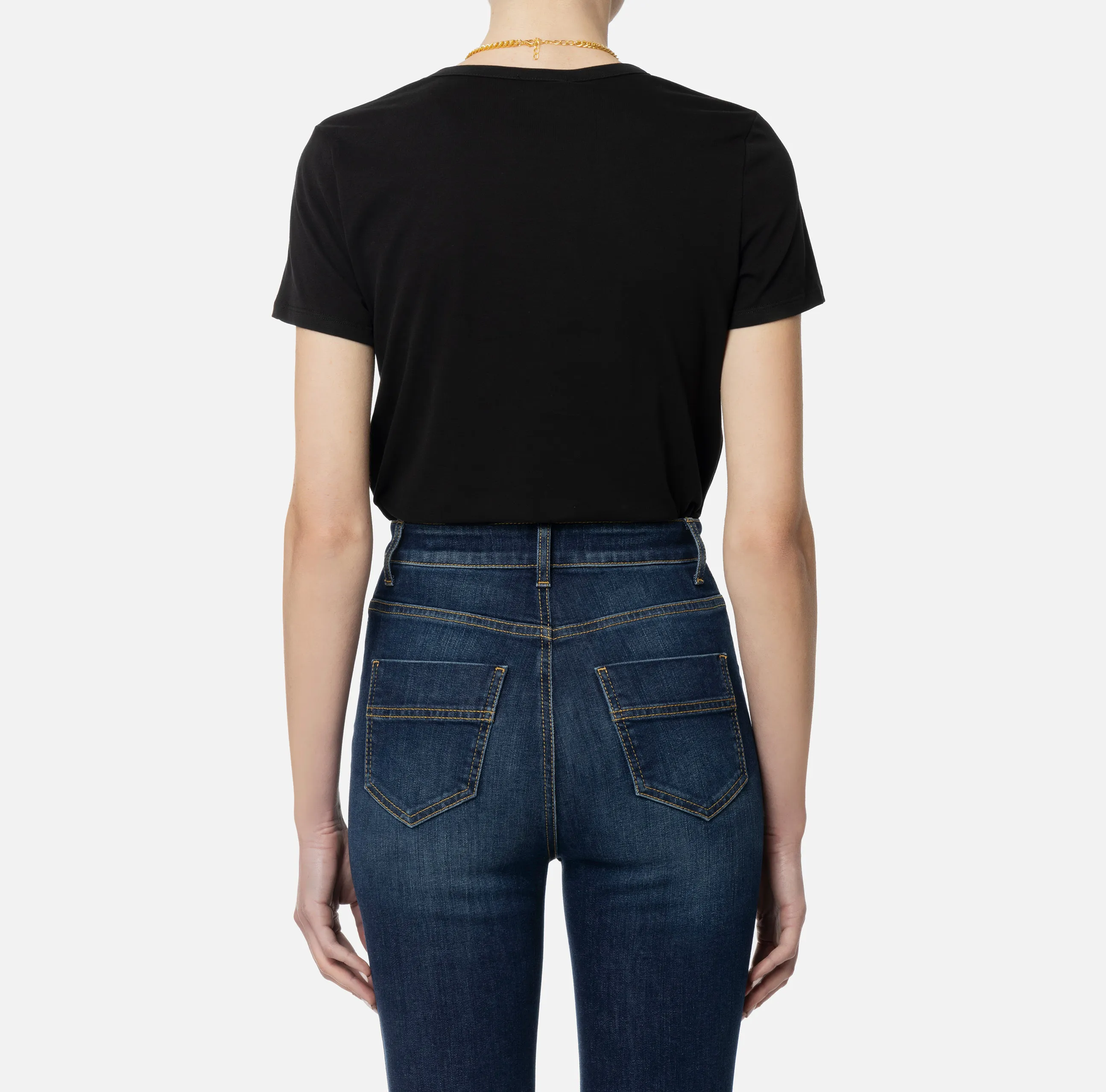 T-shirt da donna di colore nero