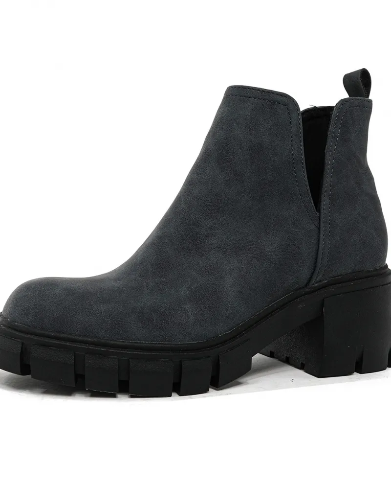 Tacchi spessi Tacchi alti Punta tonda Stivaletti da donna Autunno e inverno Nuovi stivali Martin