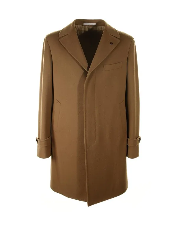 Thomas single-breasted coat in wool blend