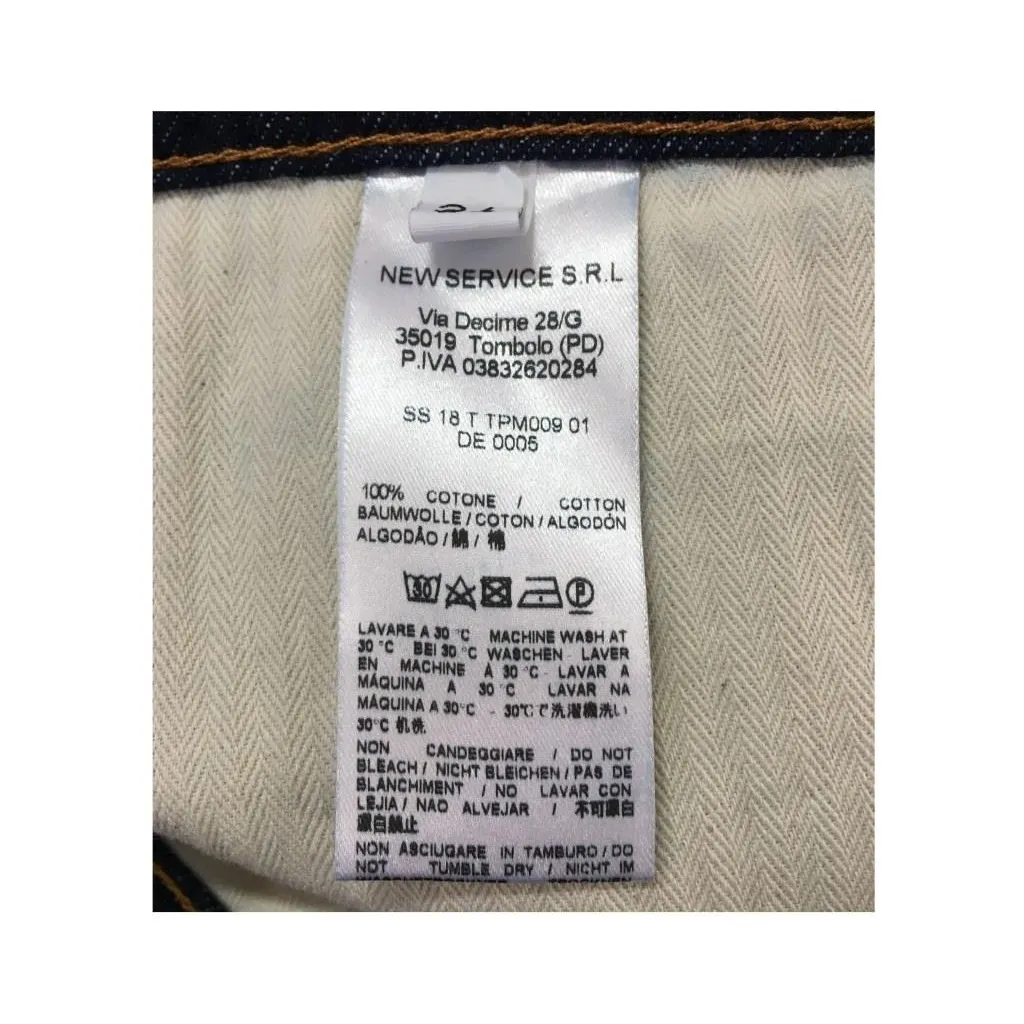 TISSUE’ jeans uomo onewashed mod BRANDO PANT TPM00901 100% cotone MADE IN ITALY