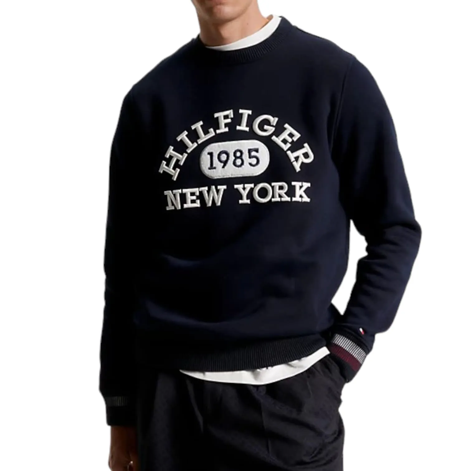 TOMMY HILFIGER  ---------    ------------Tommy hilfiger felpa uomo - blu