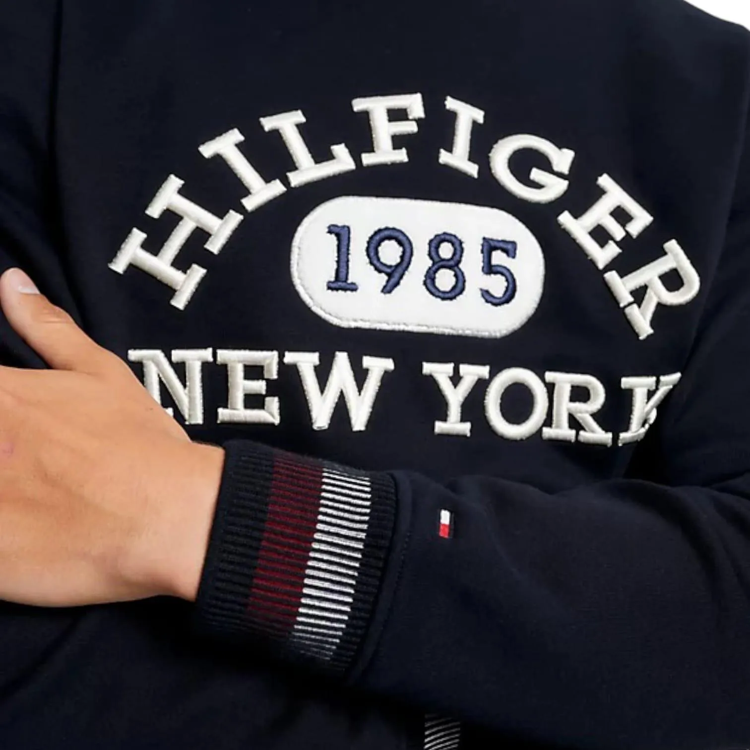 TOMMY HILFIGER  ---------    ------------Tommy hilfiger felpa uomo - blu
