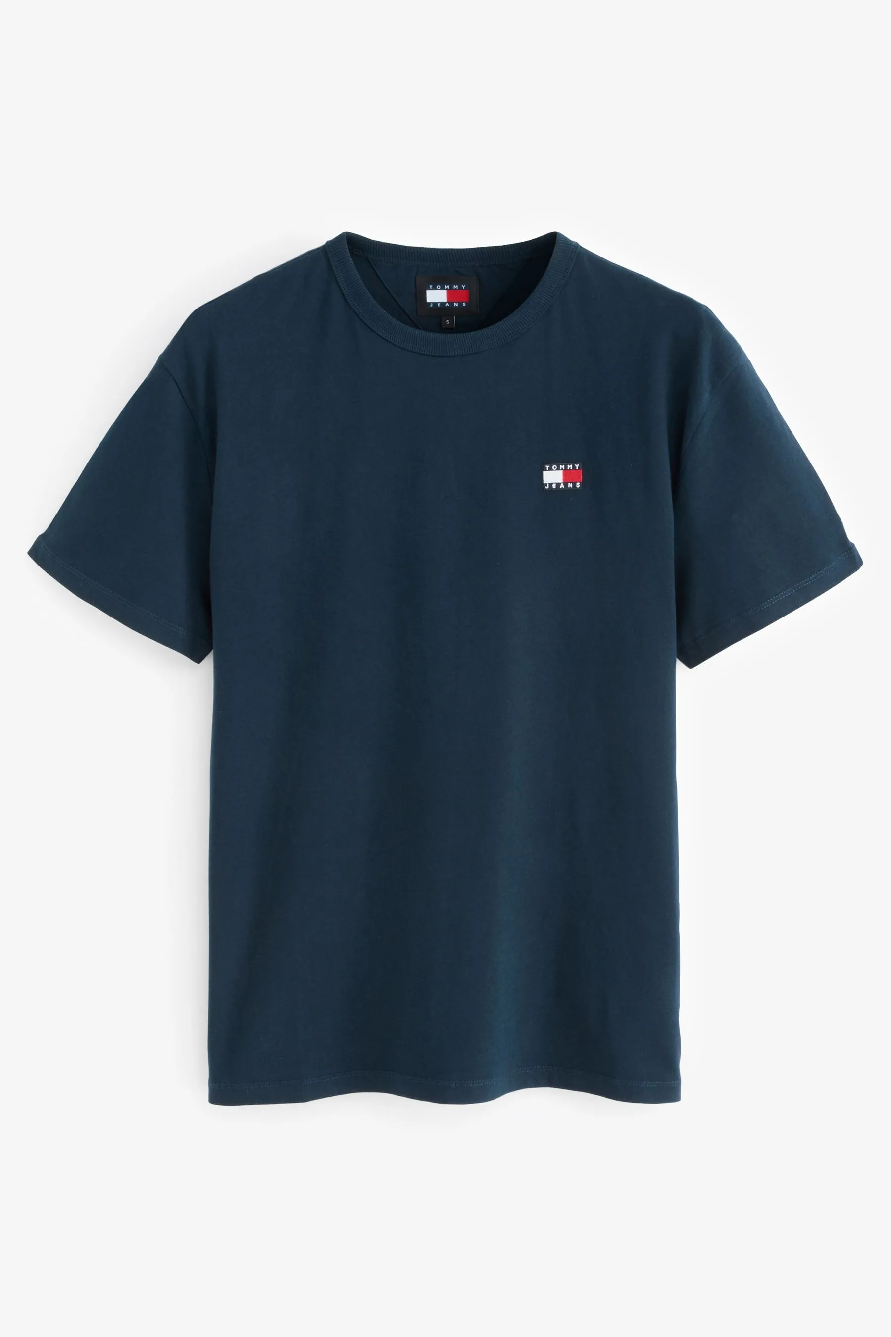 Tommy Jeans Regular - Blu vestibilità Blu - T-shirt con toppe    