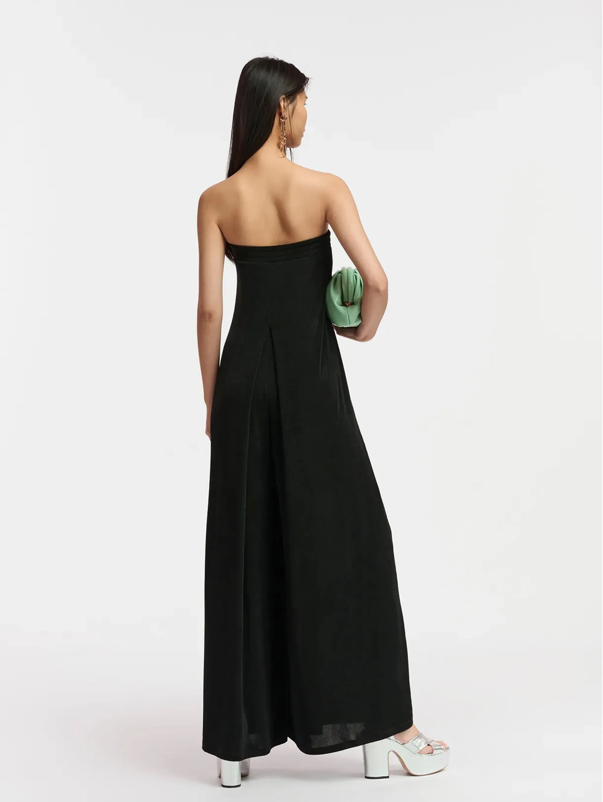 Tuta in Jersey Elasticizzato Nero