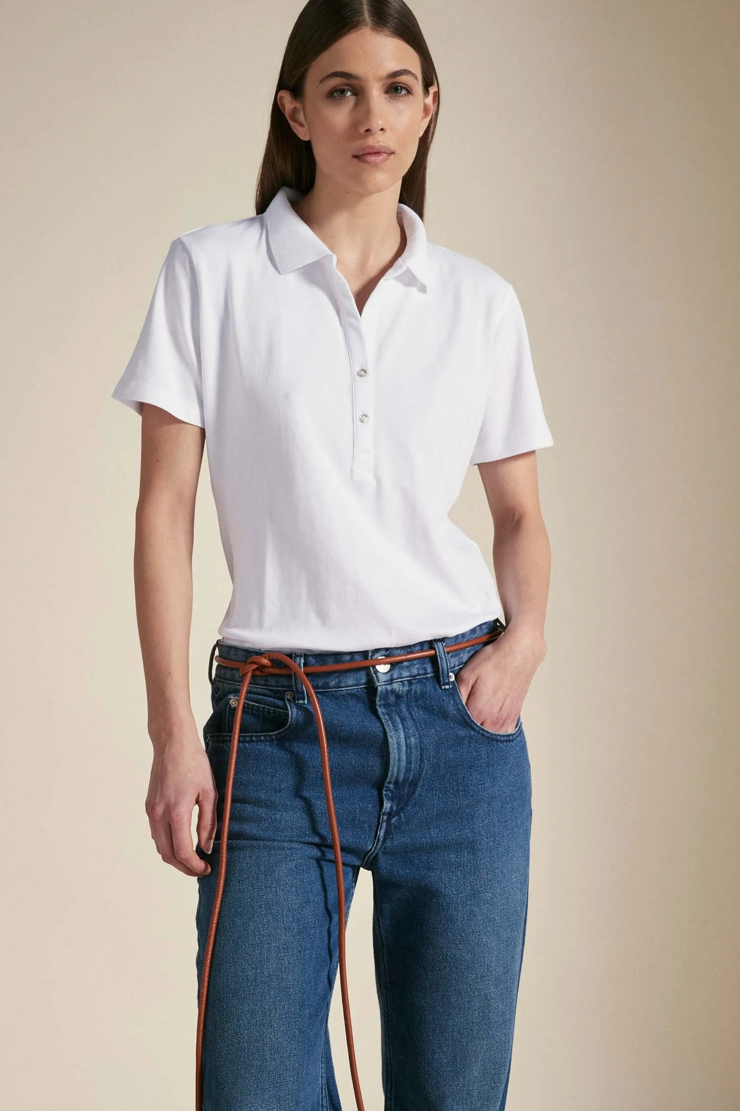 URSA – Polo bianca in cotone