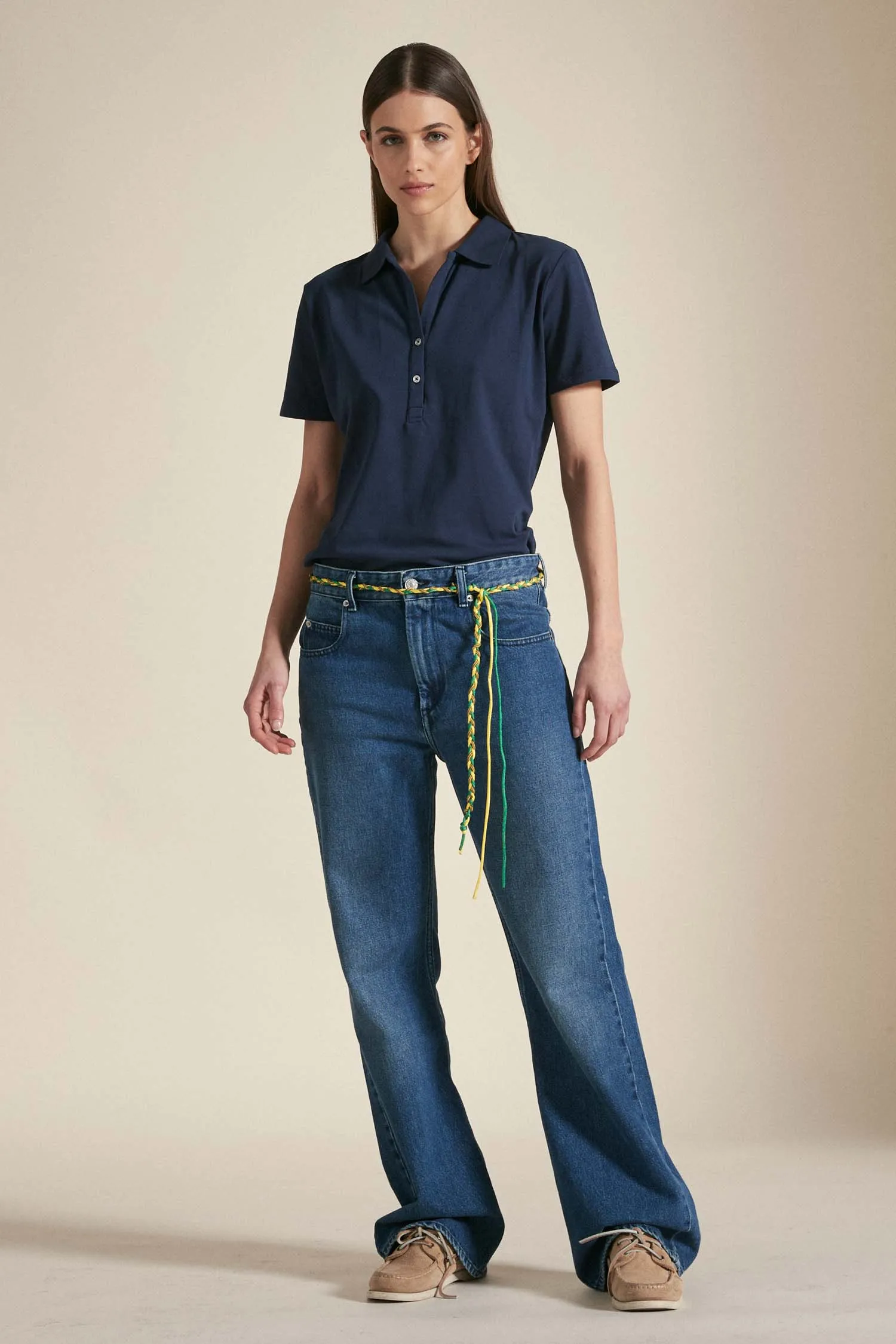 URSA – Polo blu in cotone