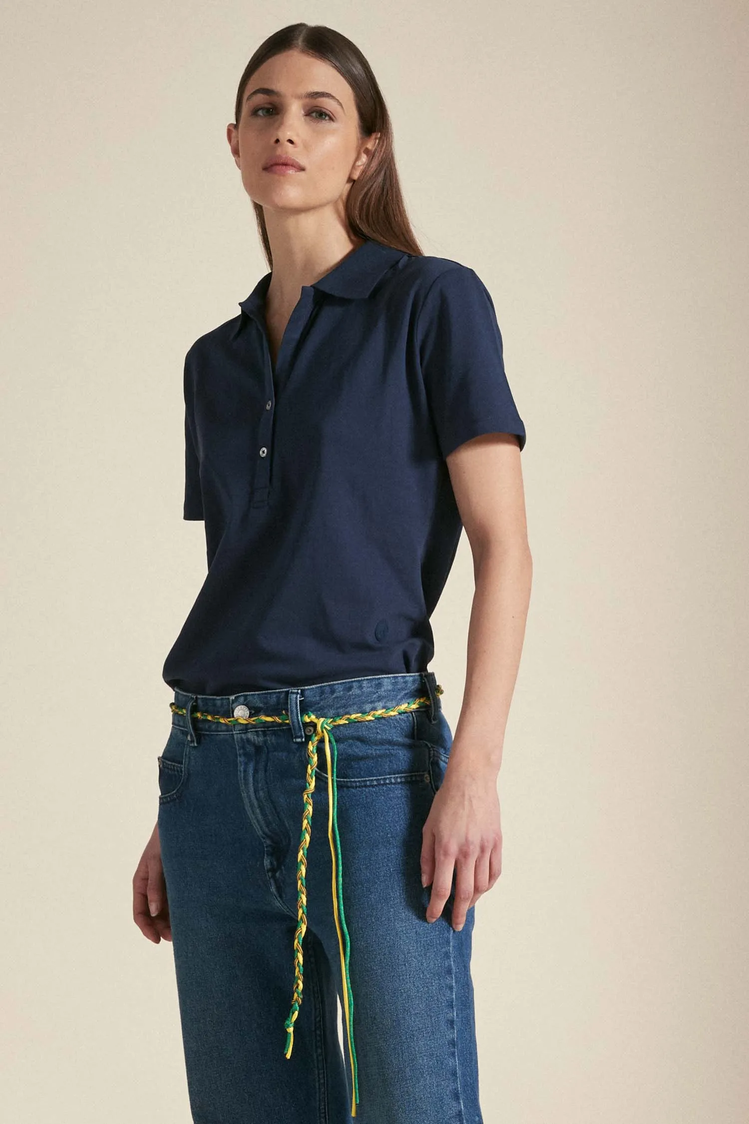 URSA – Polo blu in cotone