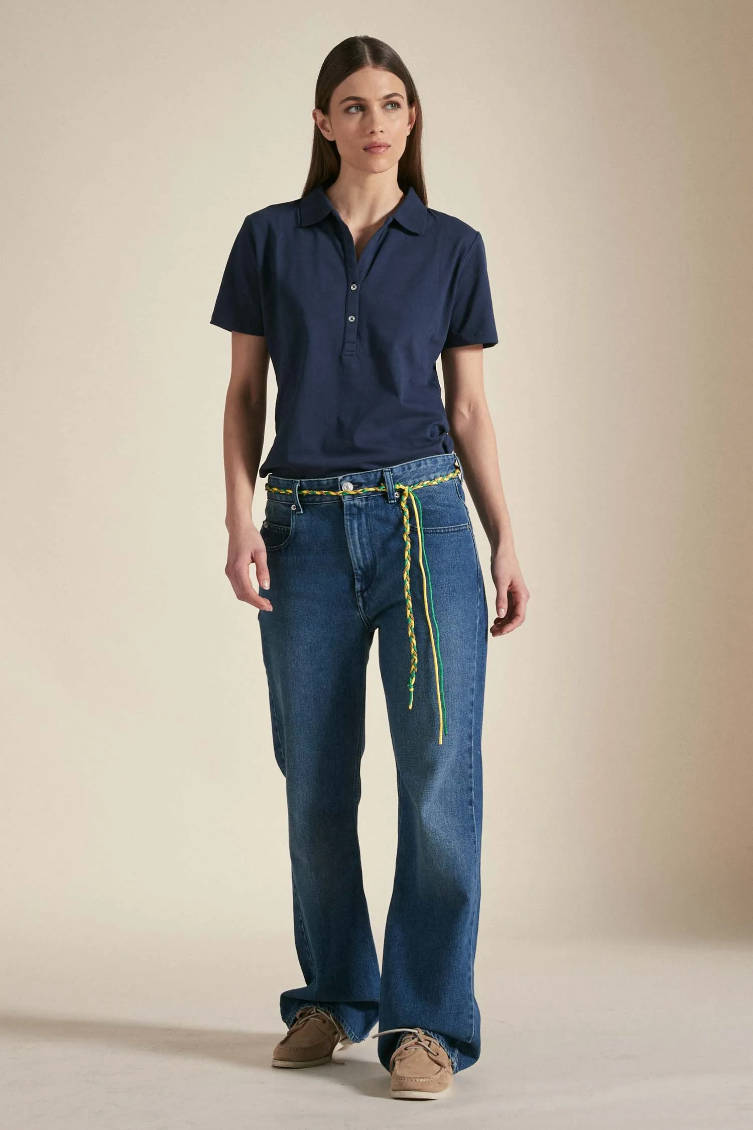 URSA – Polo blu in cotone