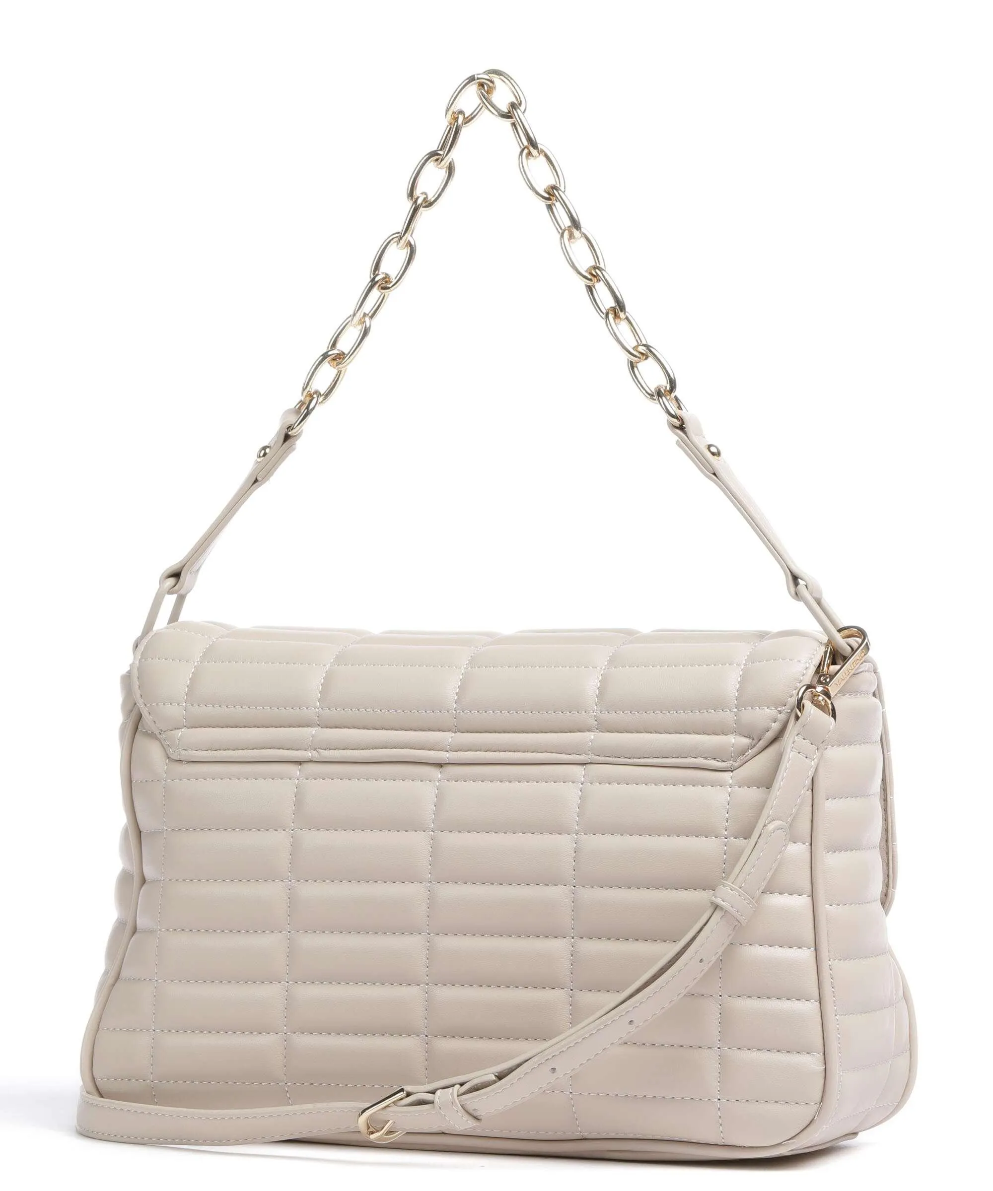  Valentino Bags Quilt Borsa a spalla pelle sintetica beige  