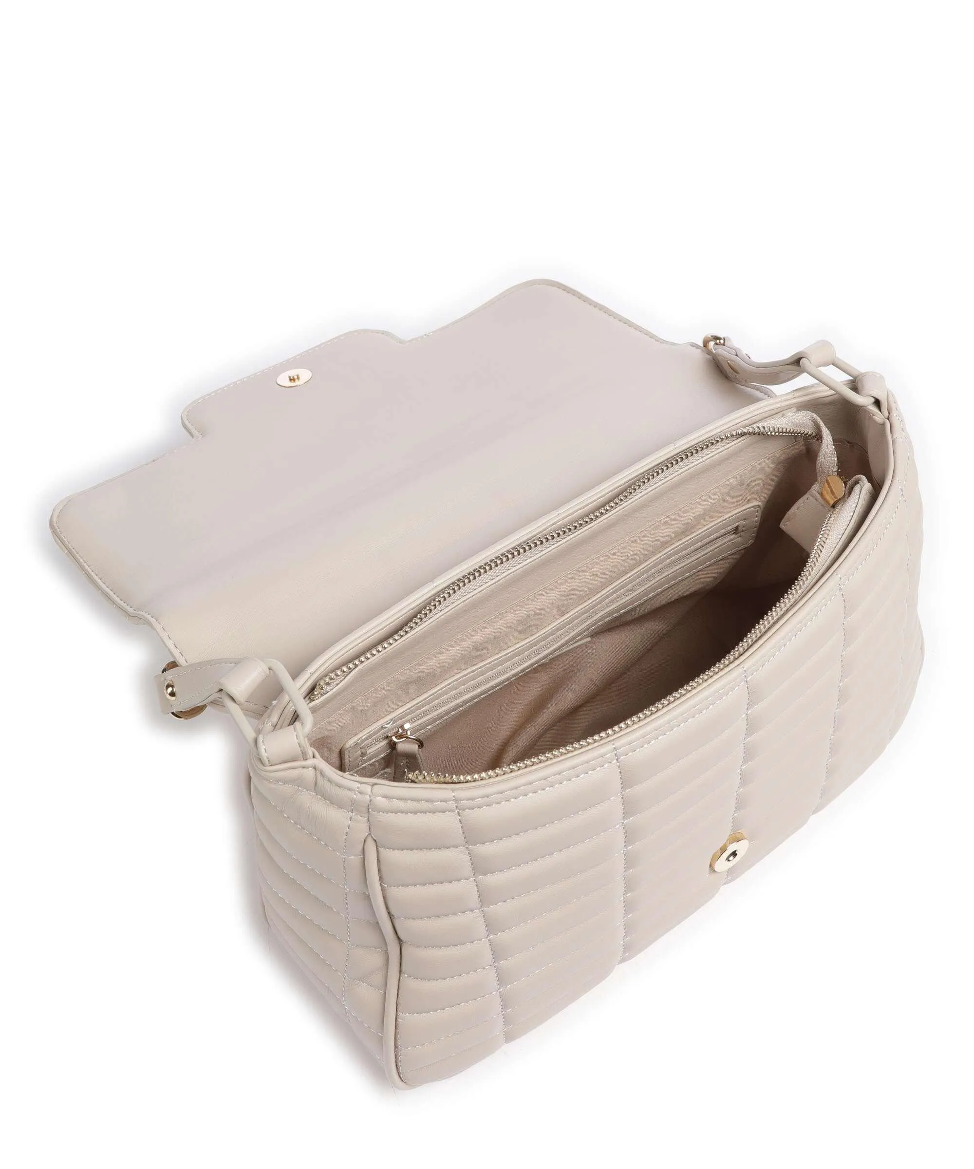  Valentino Bags Quilt Borsa a spalla pelle sintetica beige  