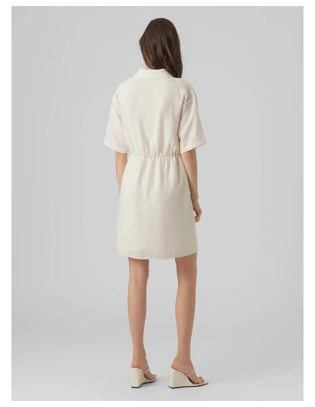 VERO MODA DONNA VMCHRIS SS SHORT WRAP DRESS WVN
