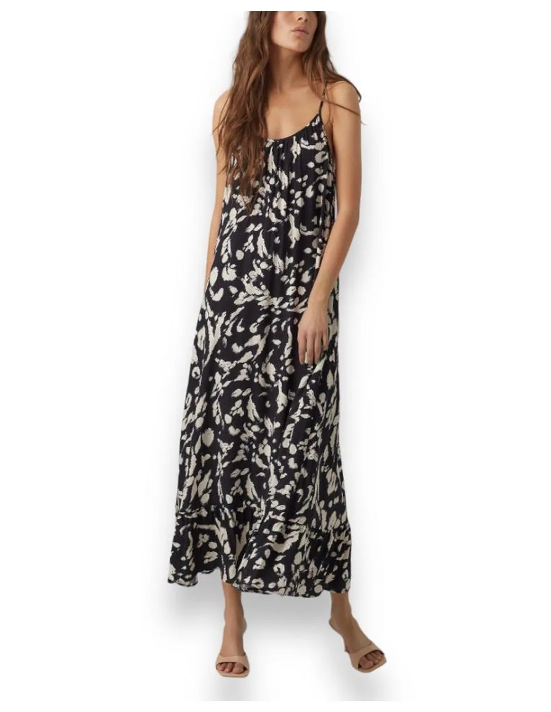 VERO MODA DONNA VMEASY 7/8 STRAP DRESS R1 WVN GA