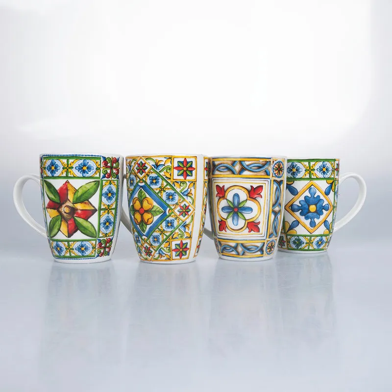 Villa D'Este Home Tivoli 1996 Costiera set 4 tazze 300 ml
